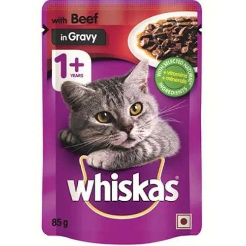 Whiskas Beef In Gravy 85g