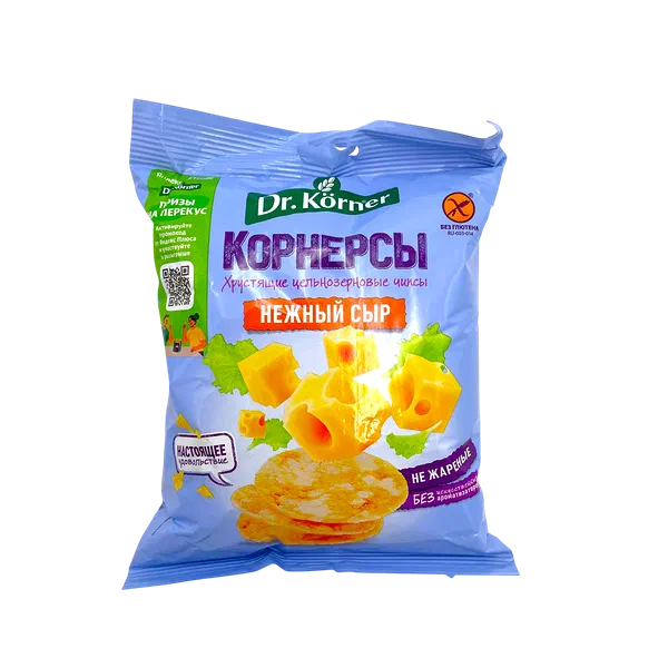 Чипсы Dr.Korner кукурузно-рисовые цельнозерн сыр 50г