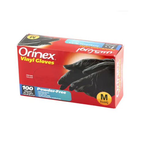 Orinex Powder Free Black Glove (M )
