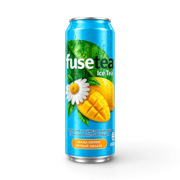 Напиток чай холод.Fuse Tea манго/ромашка 0,45л ж/б ККББ Казахстан