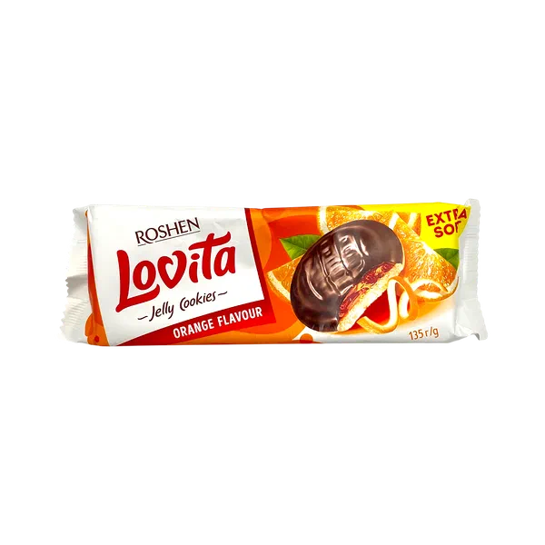 Roshen Lovita Jelly cookies сдобн. печеньеси апельс 135г