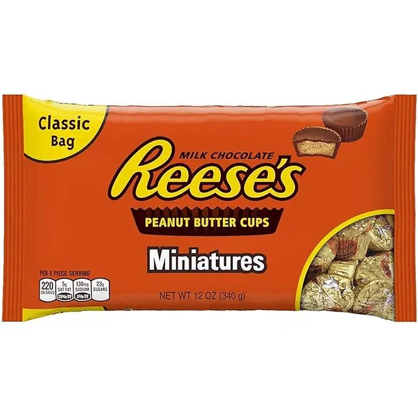 REESE'S MINIATURES 340G - REESE'S PEANUT BUTTER MINIATURES PACK
