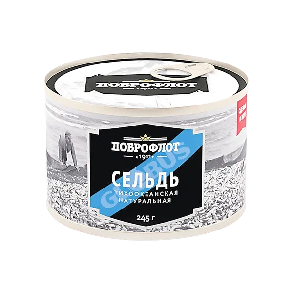 Сельдь Доброфлот натур /ключ/ 245г ж/б