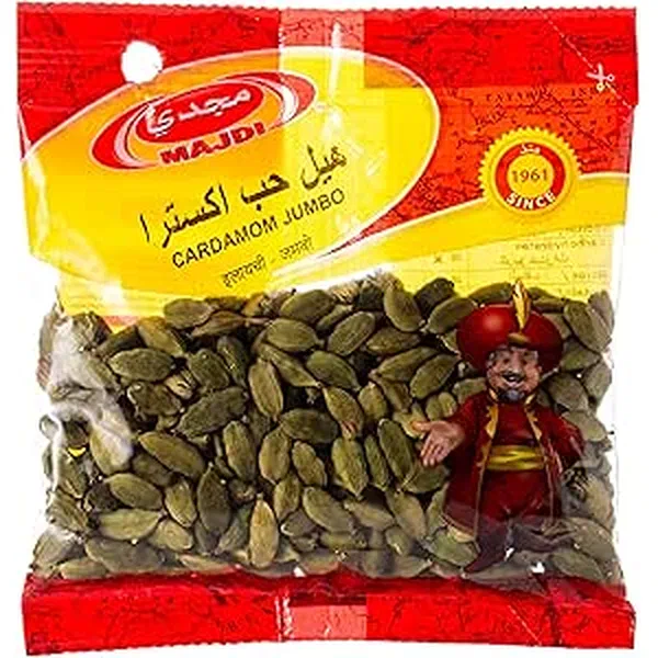 MAJDI EXCELLENT GRADE CARDAMOM PODS PREMIUM WHOLE SPICE 80G
