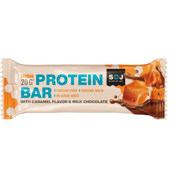 Soj High  Protein Bar Caramel 50Gm