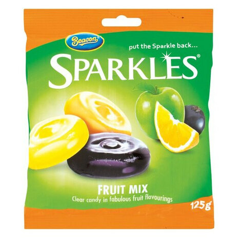 Sparkles Mixed Fruits 125g