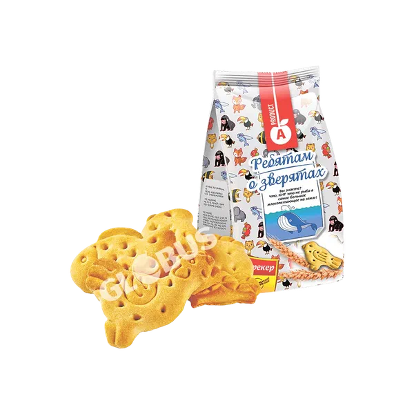 Печенье Алматинский продукт Ребятам о зверятах 300г