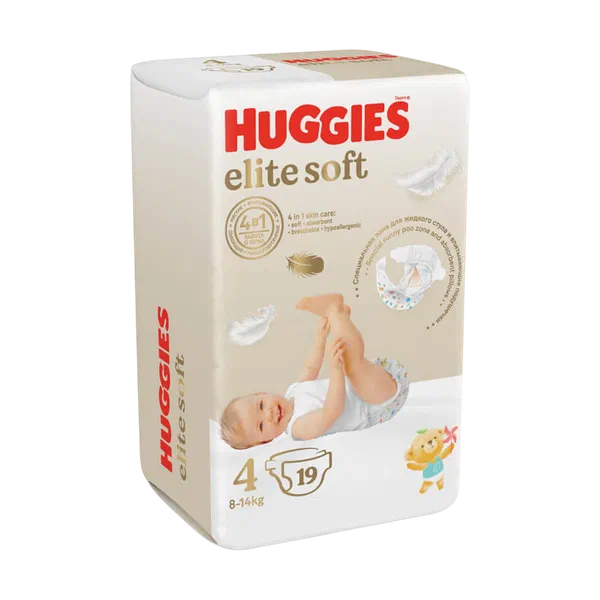 Подгузники детск Huggies Elite Soft 4 19шт