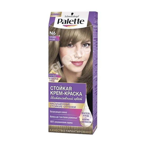 Крем-краска д/волос Sch Palette средне-русый N6