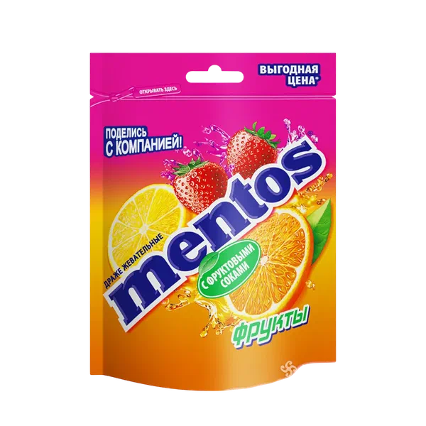 Mentos Duo Soda Жемиш аралашмасы пакети 70,2г