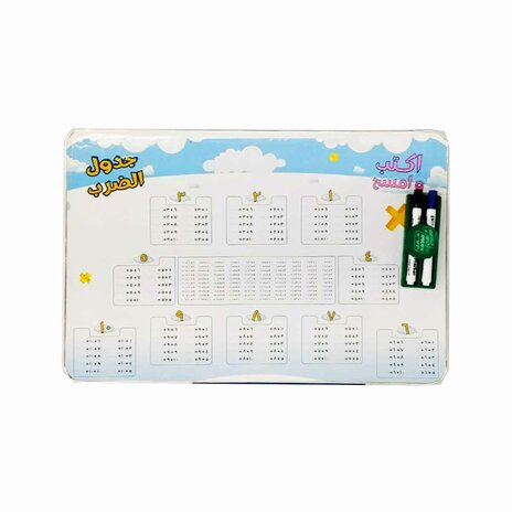 Multiplication Table + Chair With Pen+Eraser