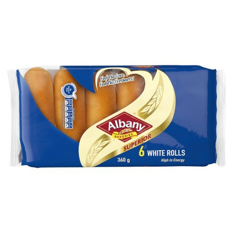 Albany Superior White Rolls 6s
