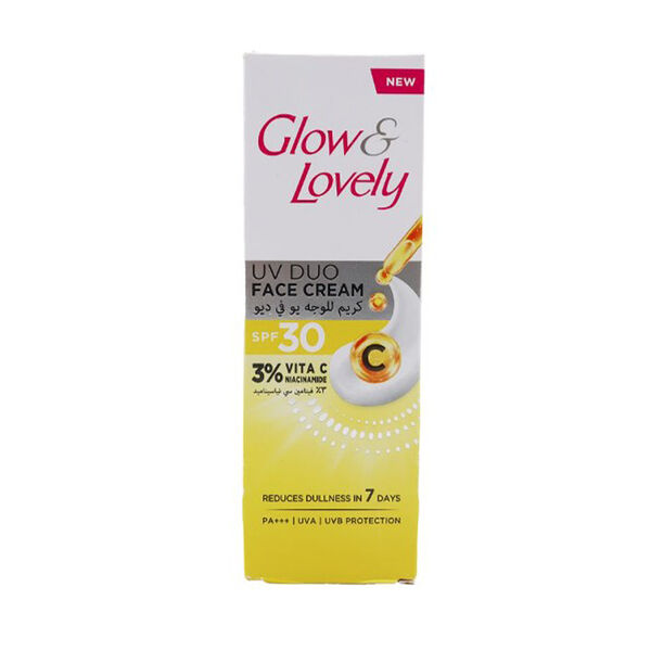 Glow  Lovely Uv Duo Face Cream Spf30 Vitac 100Gm
