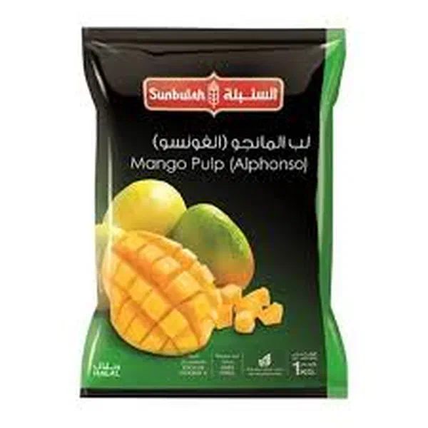 SUNBULAH ALPHONSO MANGO PUREE 100% NATURAL PULP 1KG