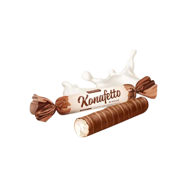 Конфеты шок. Roshen Konafetto bianco вес