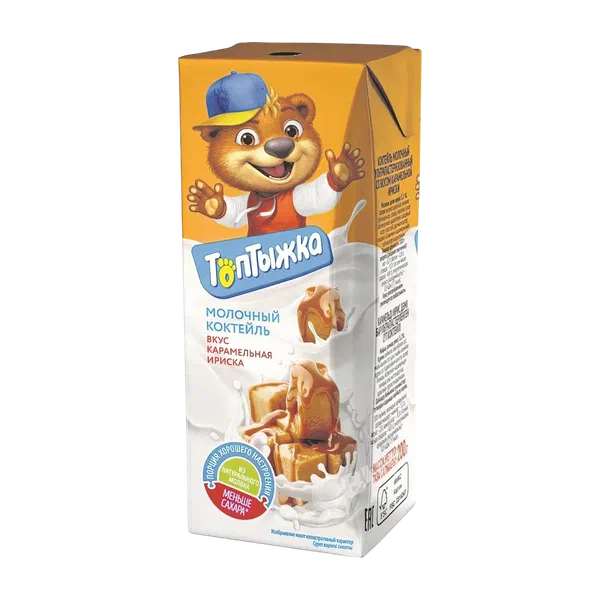 Коктейль Топтыжка мол.Карамельная ириска 3,2% 200г т/п РЦ