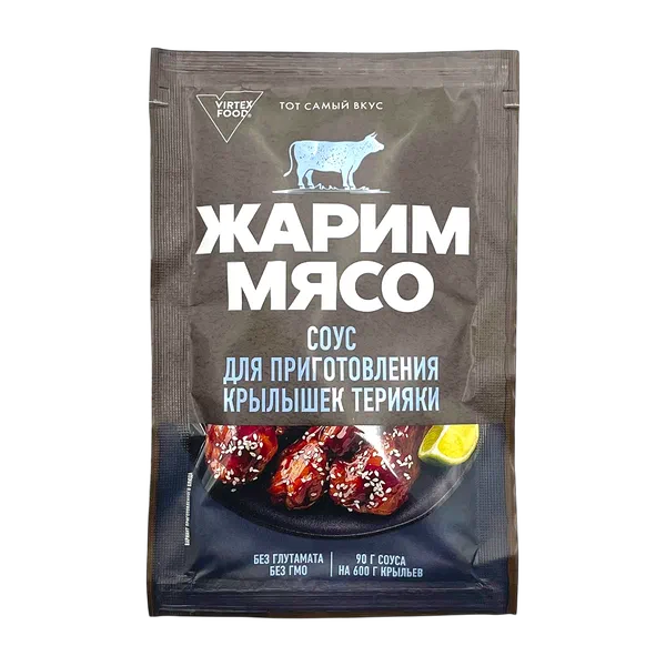 Жарим Мясо тоок канат-ры у/н терияки соусу 90г