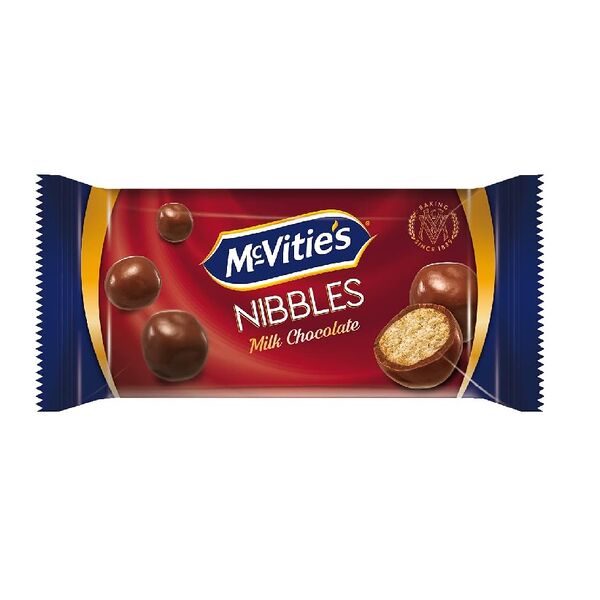 Mcvities Nibbles Milk Chocolate 37Gm