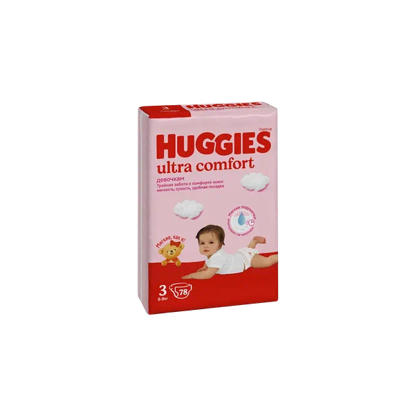 Подгузники детск Huggies UC 3 д/дев 78шт