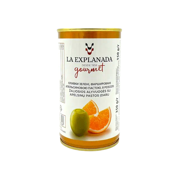 Explanada Gourmet апельсин м/н фаршталган жаш.зайтун 350г
