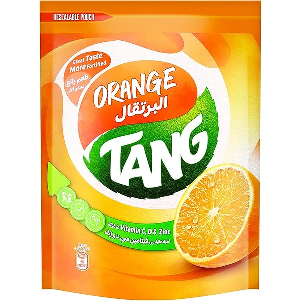 TANG ORANGE FLAVORED INSTANT FRUIT JUICE POWDER 375G POUCH