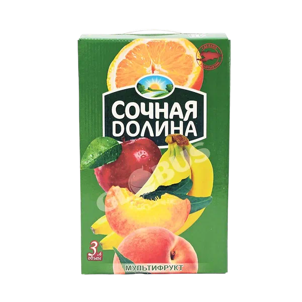 Сок Сочная долина Мультифрукт 3т/п Кыргыстан 4 GL