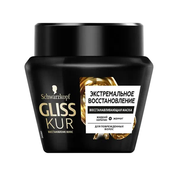 Маска д/волос Sch Gliss Kur экстрем. восстановление 300мл