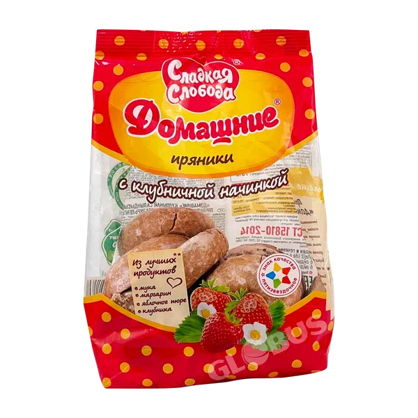 Пряники Сладкая Слобода глазир. клубника 300г