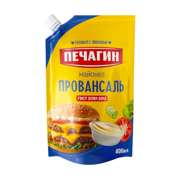 Майонез Печагин провансаль 67% 400мл д/п