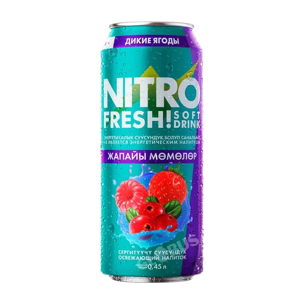 Nitro FRESH жапайы момо газ суусундугу 0,45л
