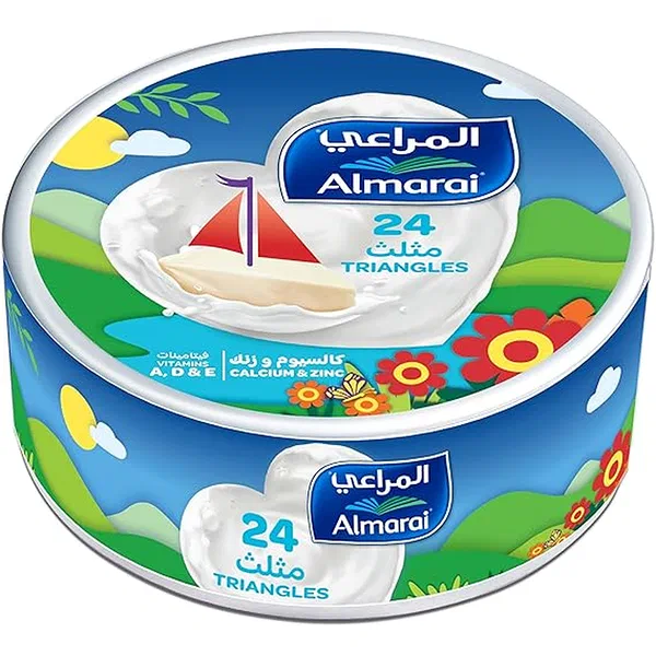 ALMARAI KIDS NUTRITIOUS TRIANGLE PROCESSED CHEESE 360G