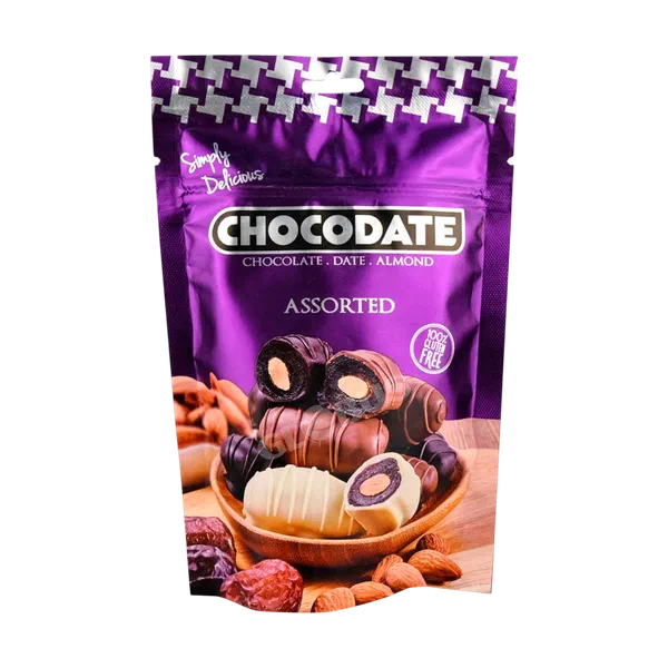 Конфеты шок. Chocodate Exclusive финик в шок. ассорти 70г