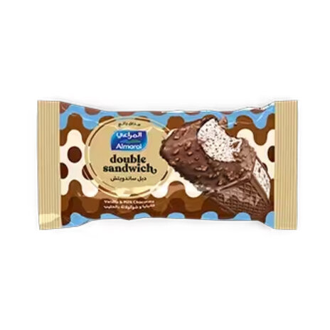 Almarai Ice Cream Sandwich Double Vanilla 100Ml