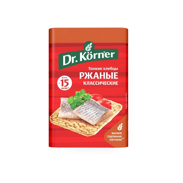 Хлебцы Dr.Korner Ржаные классические 100г