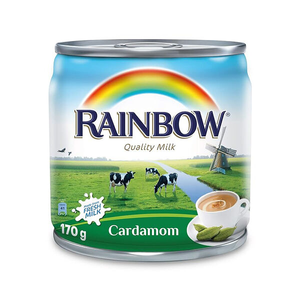 Rainbow Evaporated Milk Cardamom 170Gm