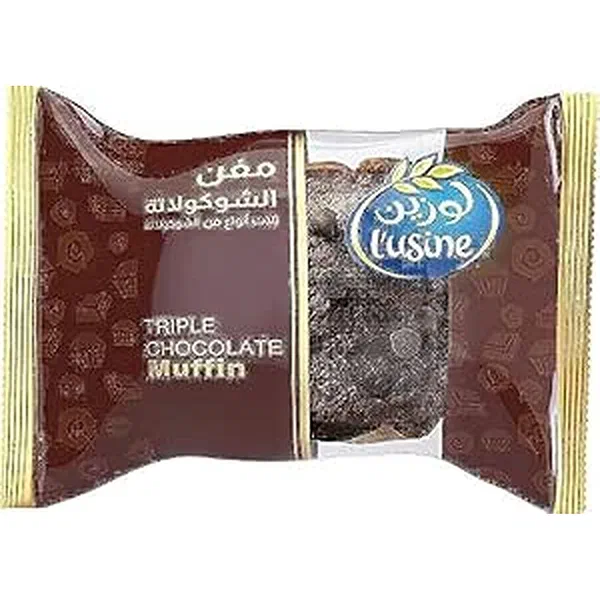 LUSINE TRIPLE CHOCOLATE DECADENT MUFFIN 60G