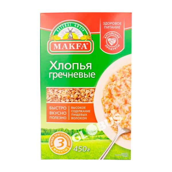 Хлопья Макфа гречневые 450г кор