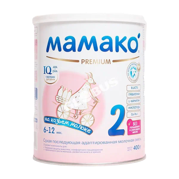 Смесь дет. Мамако Premium козье молоко с 6мес до 12мес №2 400г