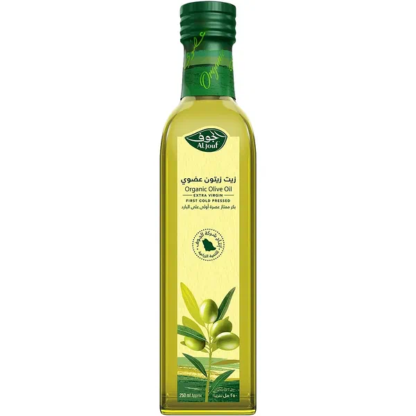 AL JOUF ORGANIC EXTRA VIRGIN OLIVE OIL 250ML PET BOTTLE