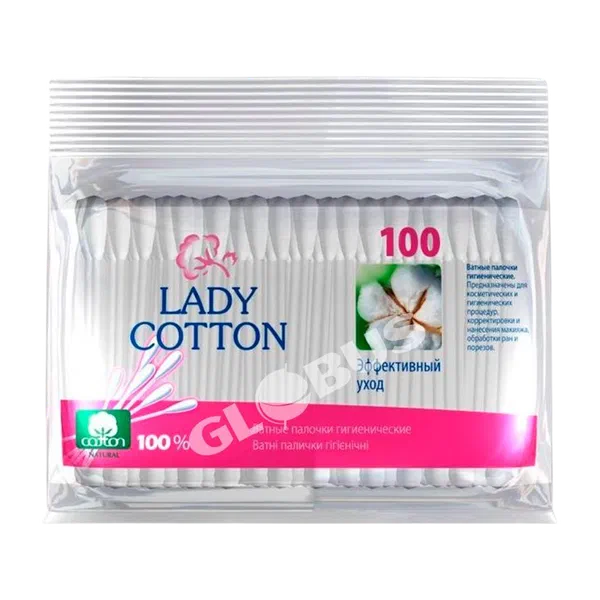 Lady Cotton пахта таякчалары 100шт м/у