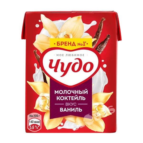 Молоко Чудо ваниль 2% 200мл Бишкексут