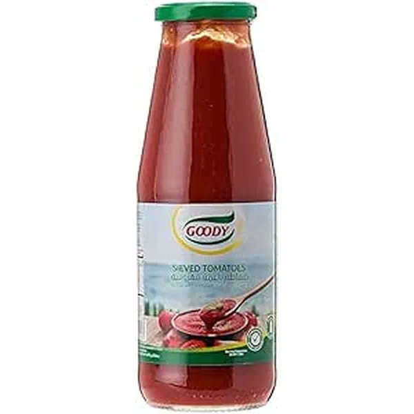 GOODY SLICED AND SIEVED TOMATOES SMOOTH PUREE 700G BOTTLE