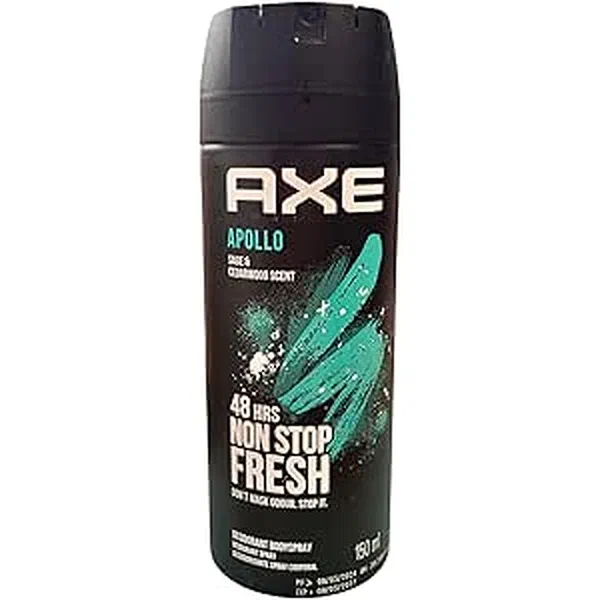 AXE APOLLO SAGE AND CEDARWOOD HIGH-PERFORMANCE BODY SPRAY 150ML