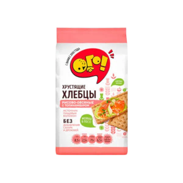 Хлебцы Ого! рисово овсяные с топинамбуром 75г
