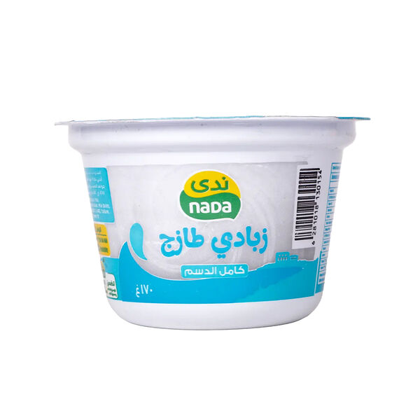 ندى زبادي طازج كامل الدسم