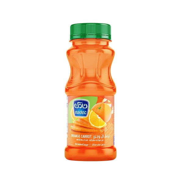 Nadec Nectar Orange Carrot With Mix Fruit 180Ml