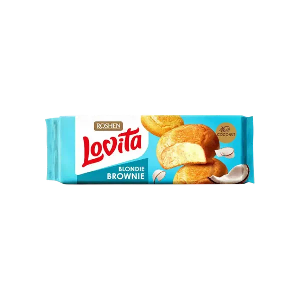 Печенье Roshen Lovita Brownie сдобн с кокосом 152г