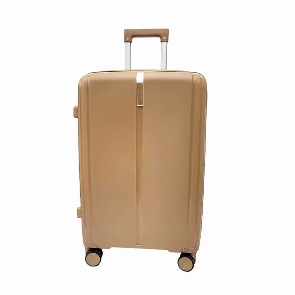 Abs Travel Trolley Light Brown 20 Inch