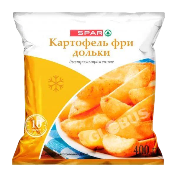 Картофель фри SPAR дольки заморож 400г ф/п SPR1