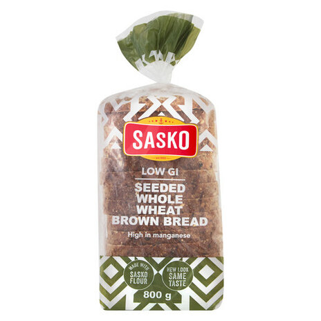 Sasko Low Gi Dumpy Seeded Brown Bread 800g